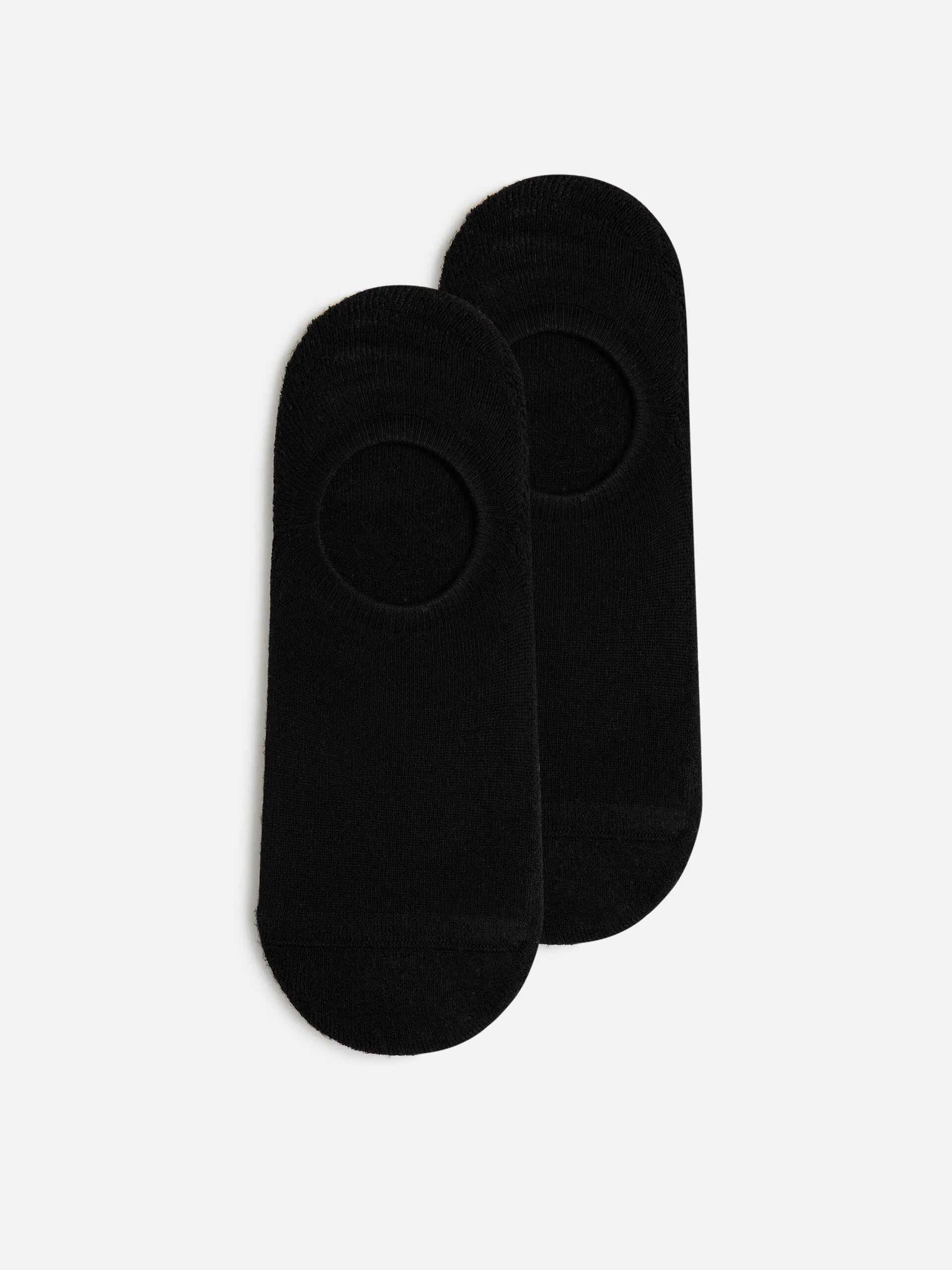3 Pack Invisible Cushioned Sock in Black White Marl Grey - Image 8