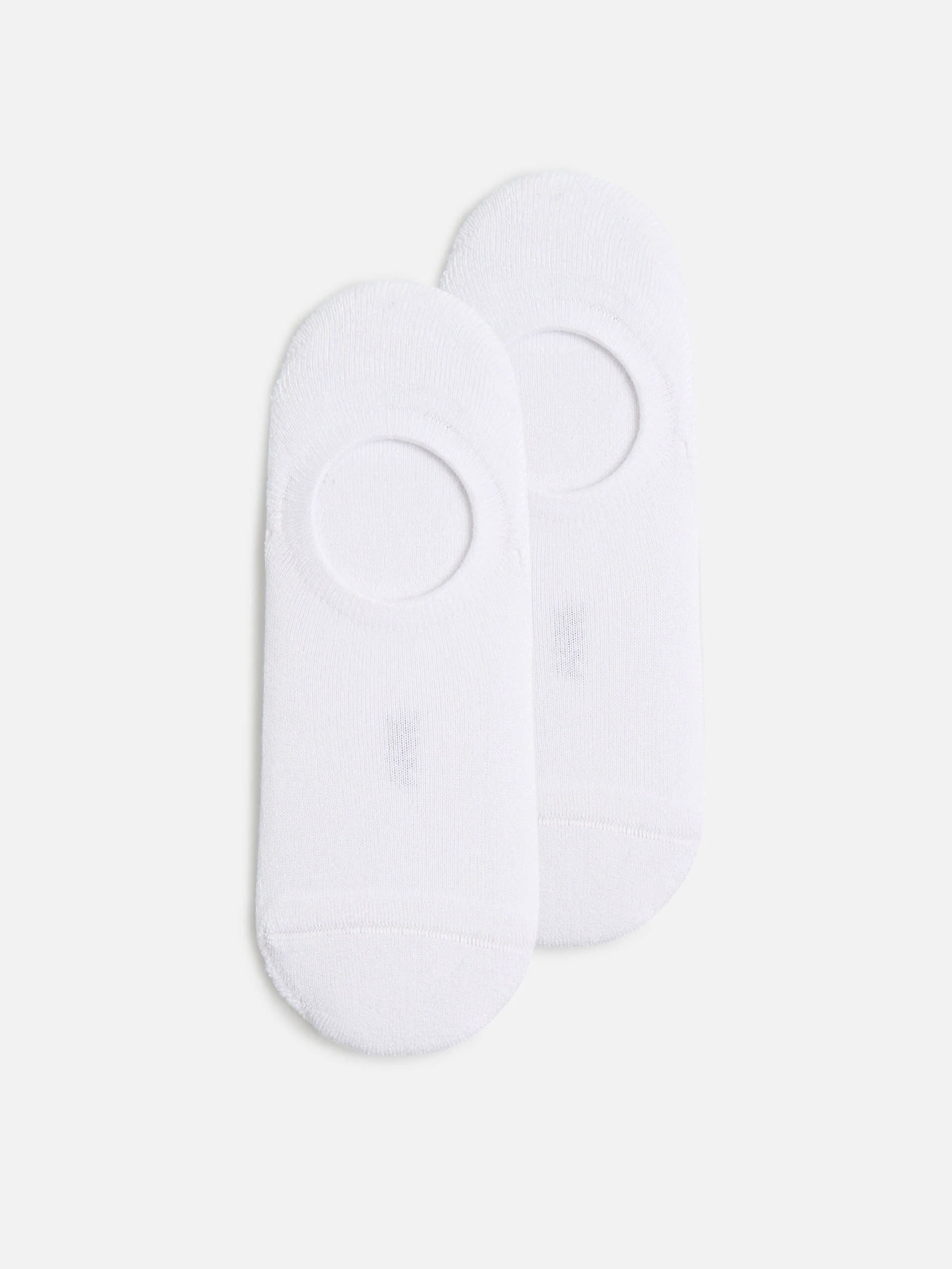 3 Pack Invisible Cushioned Sock in White - Image 4