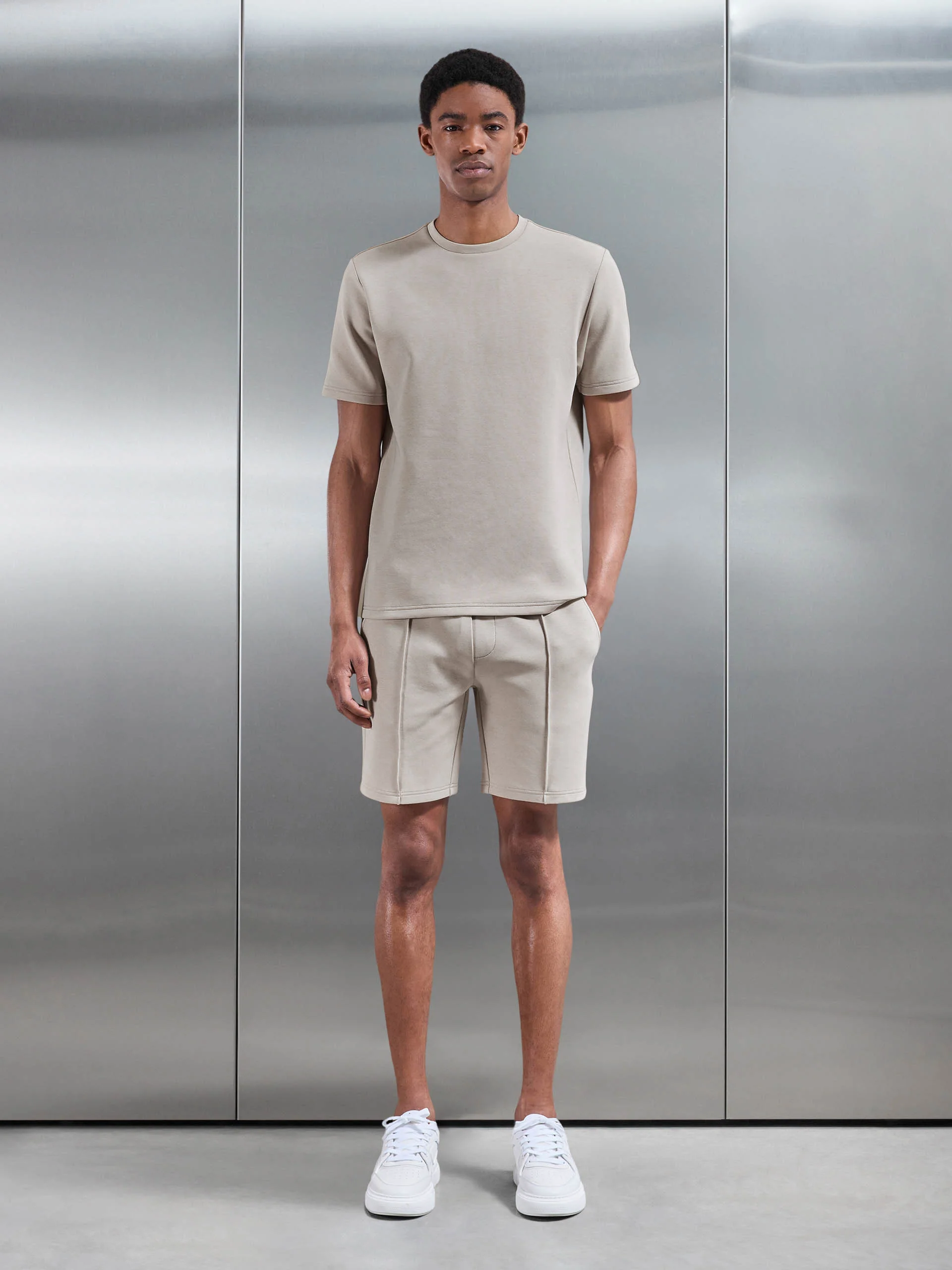 Everyday Luxe Short in Beige - Image 2