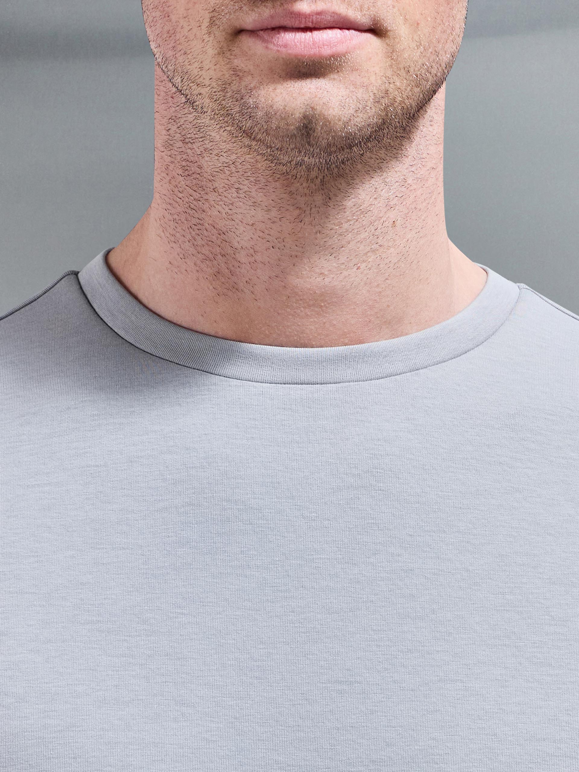 Everyday Luxe T-Shirt in Mid Grey - Image 3