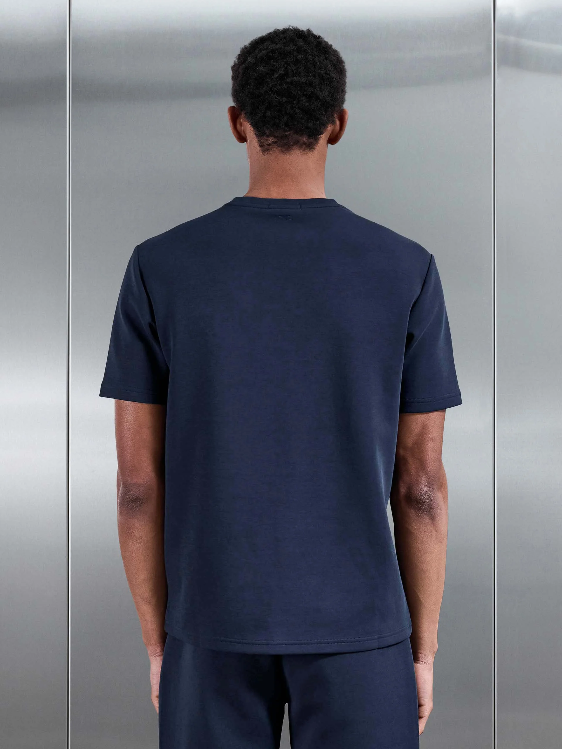 Everyday Luxe T-Shirt in Navy - Image 4