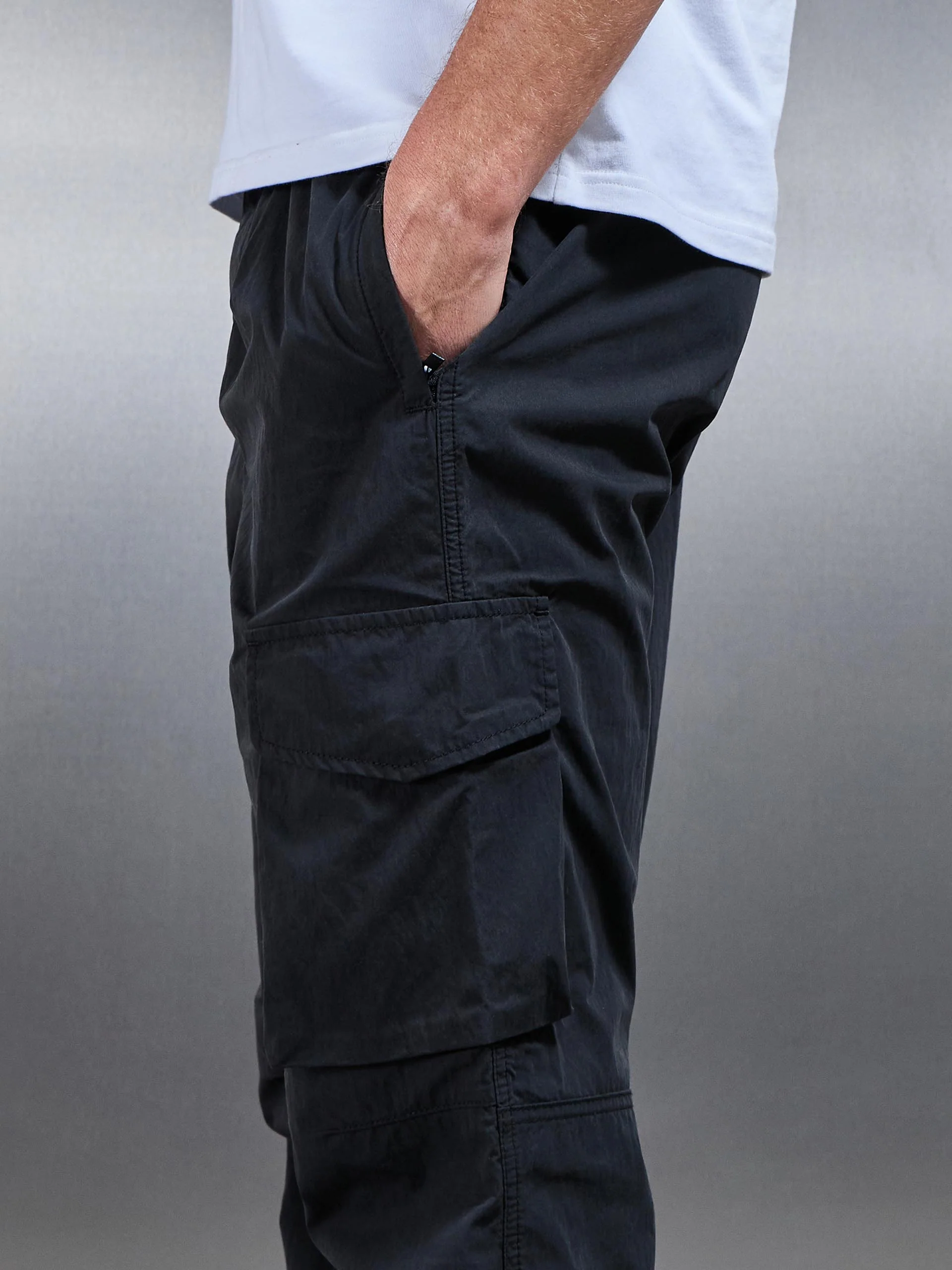 Parachute Cargo Pant in Black - Image 4