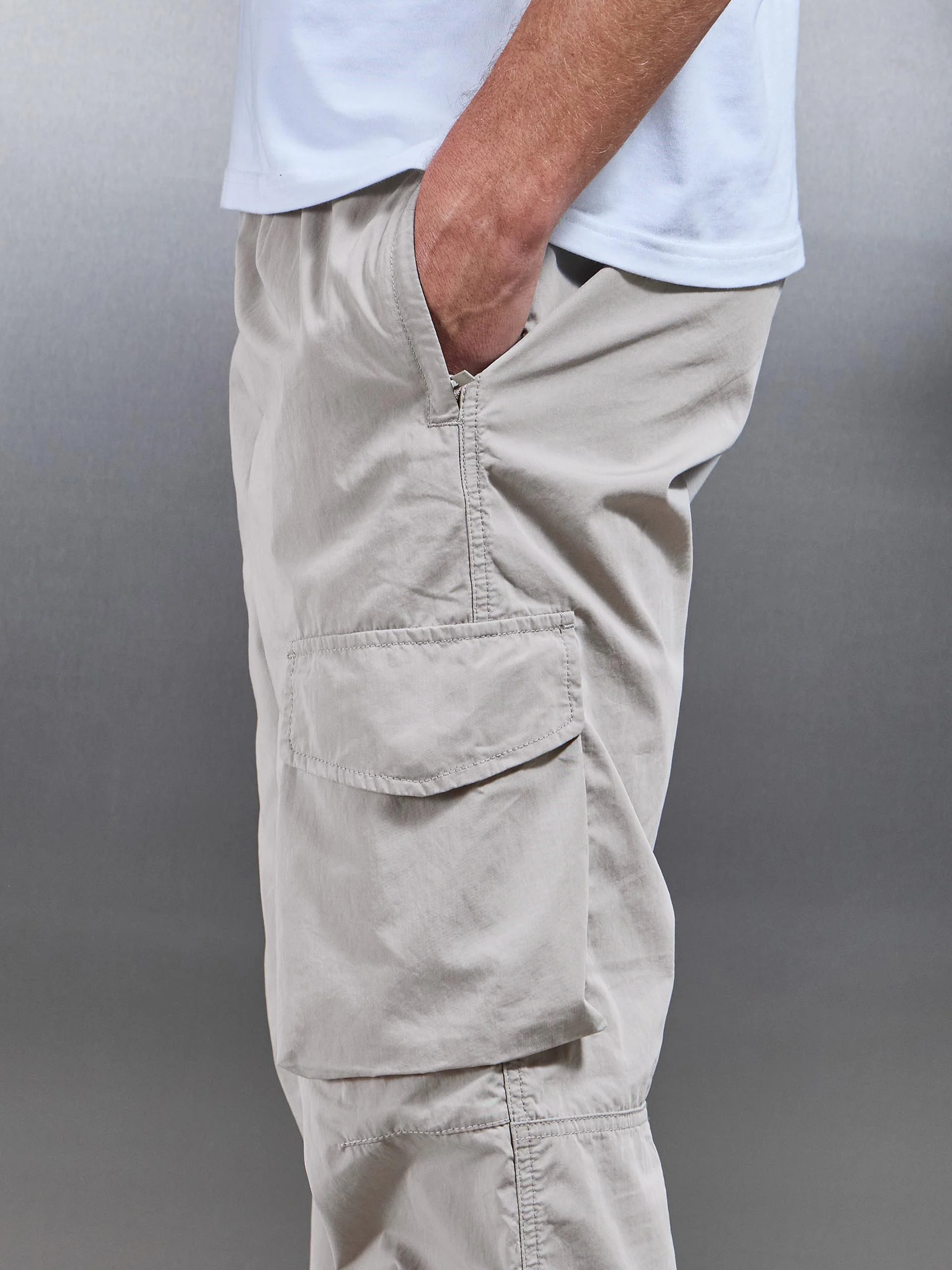 Parachute Cargo Pant in Stone - Image 4