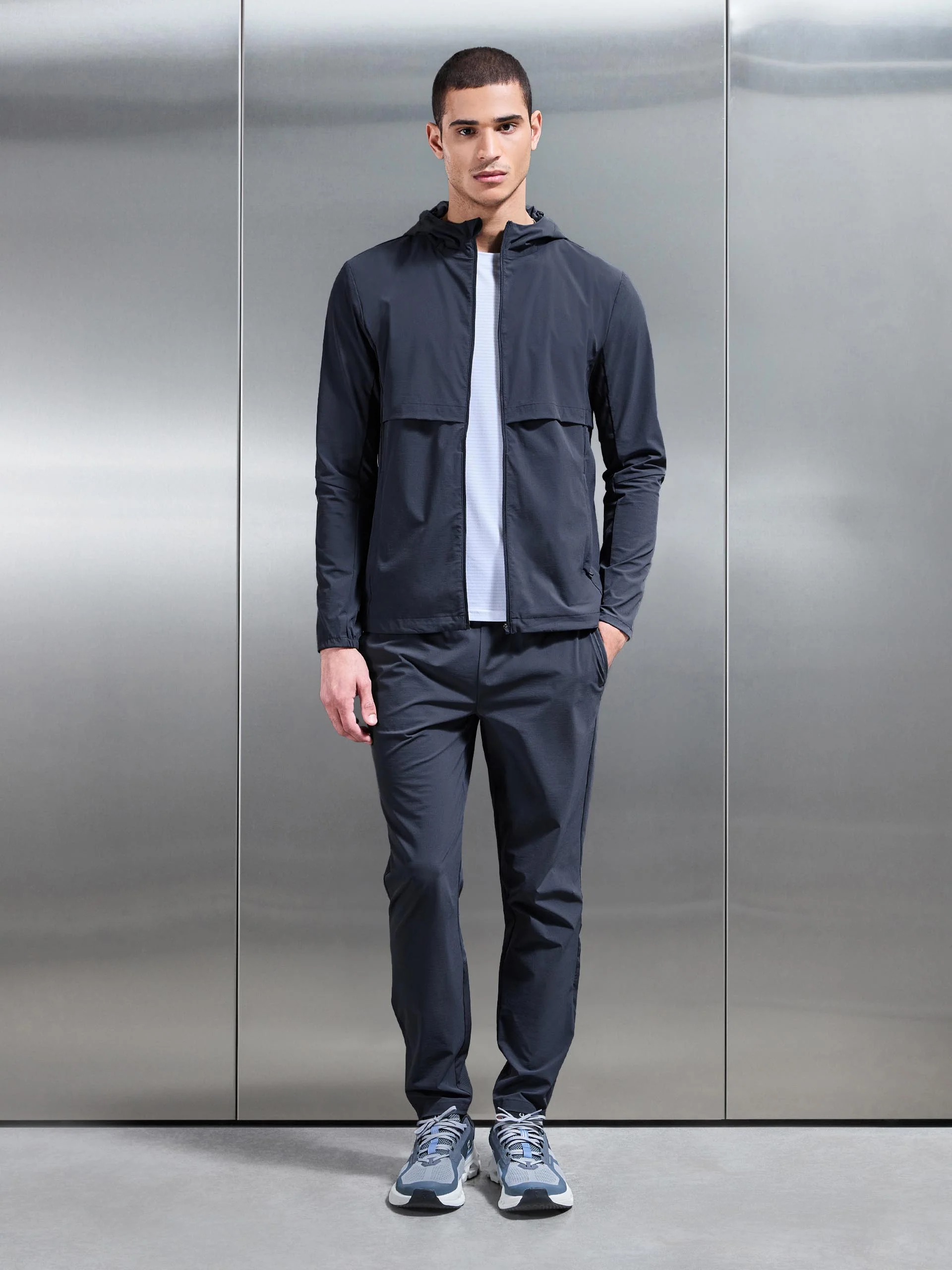 Performance Windbreaker in Slate Blue - Image 4