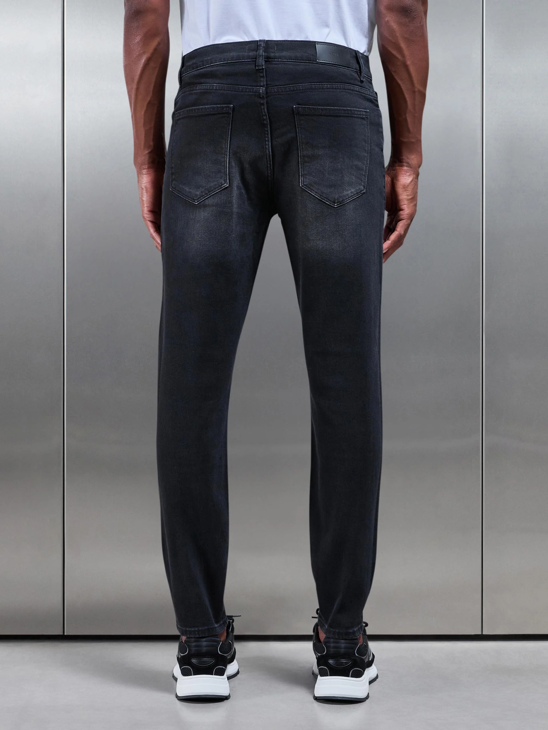 Slim Denim Jeans in Black Wash - Image 5