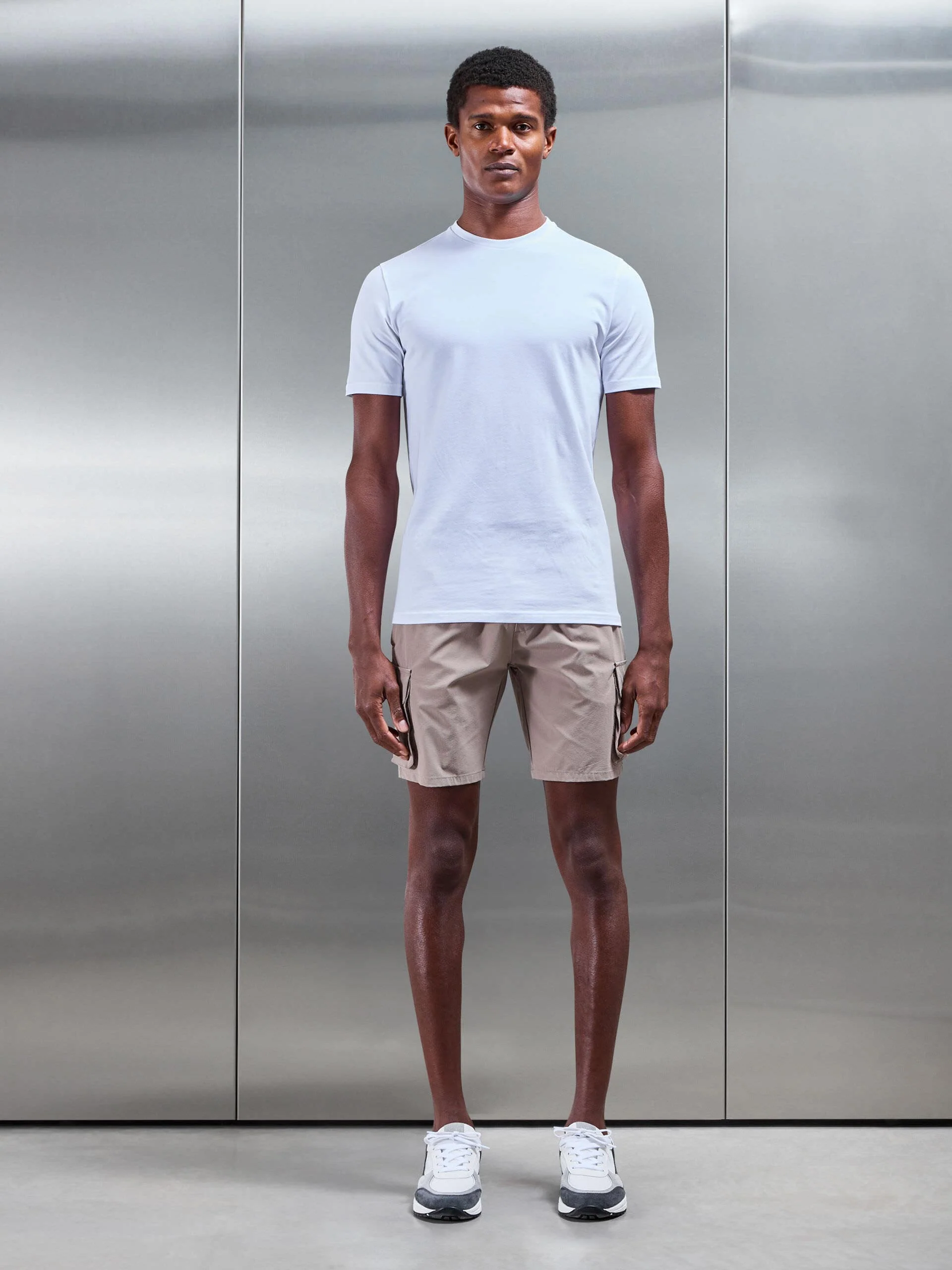 Utility Cargo Short in Taupe - Image 2