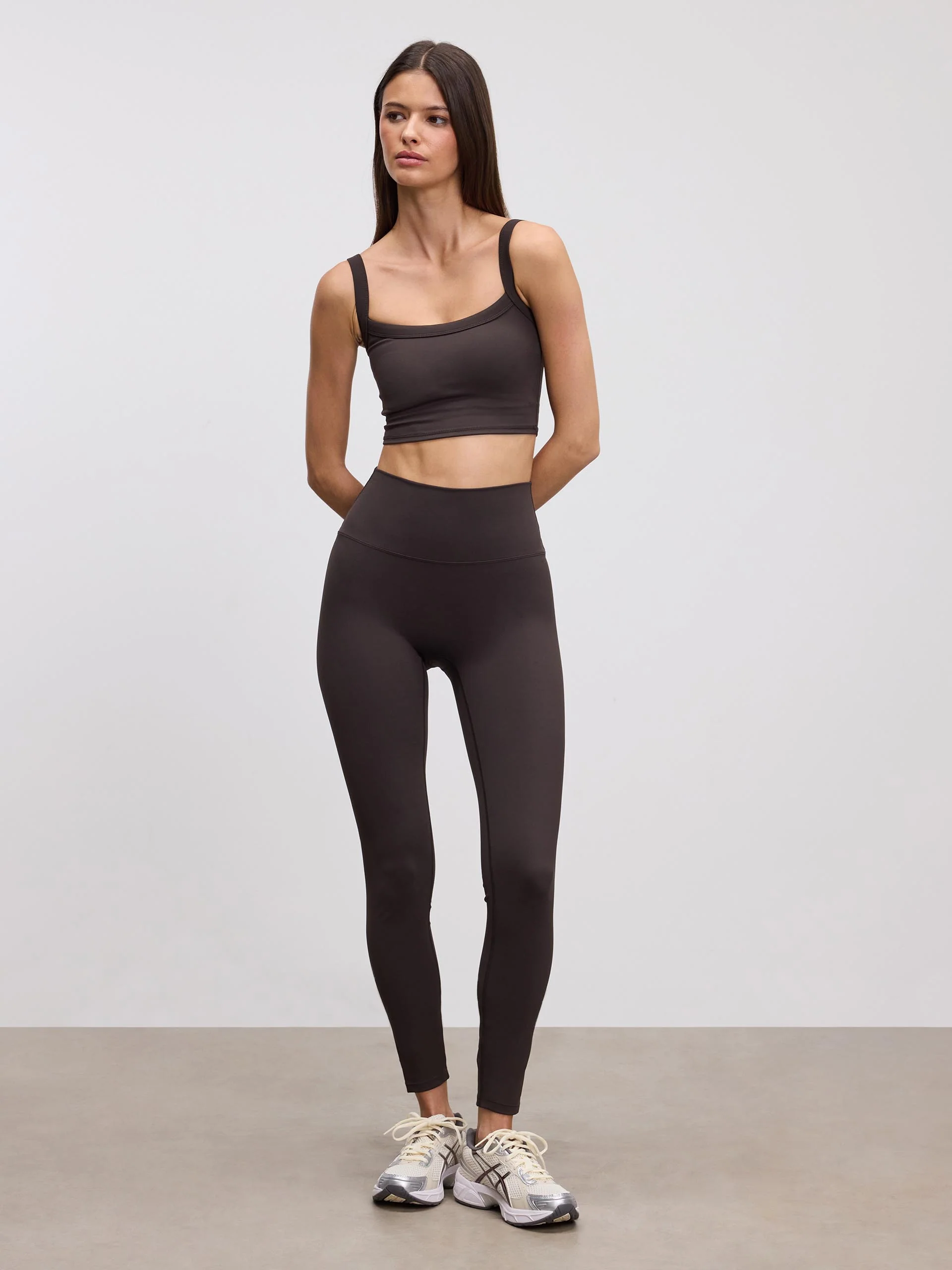 Womens Active Legging in Brown - Image 2