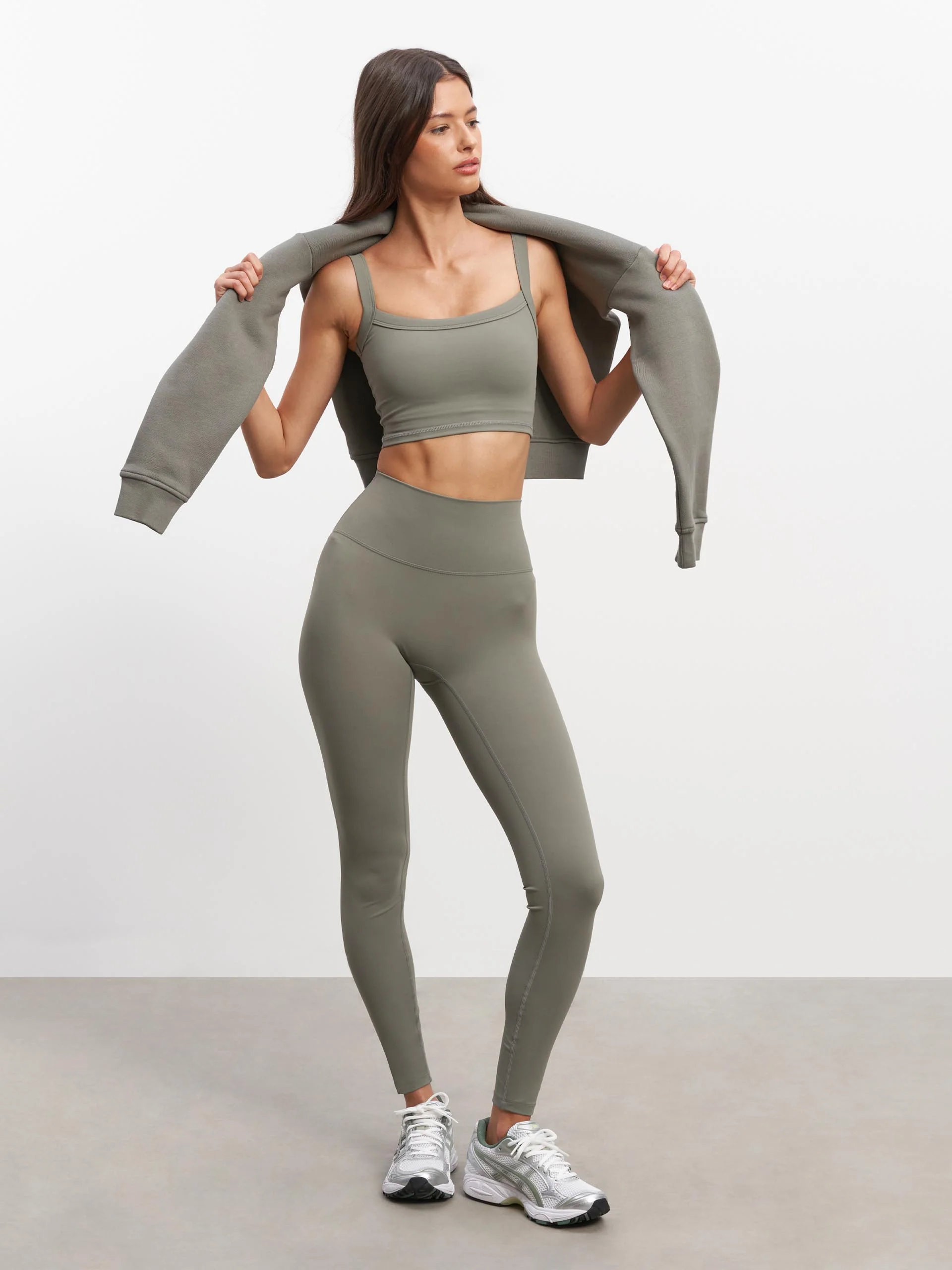 Womens Active Sports Bra in Sage - Image 2